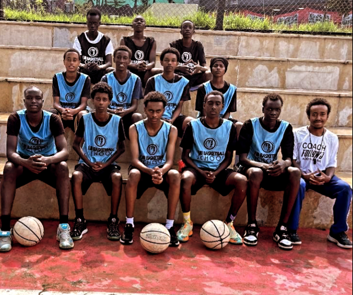 FJB U16 before playing their first game of PAB League In Addis Ababa